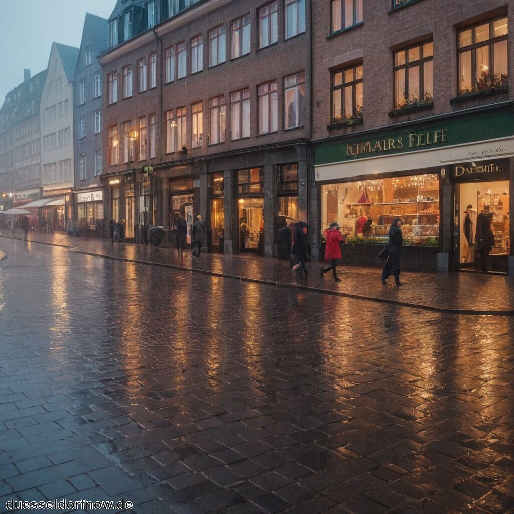 Düsseldorf bei Regen