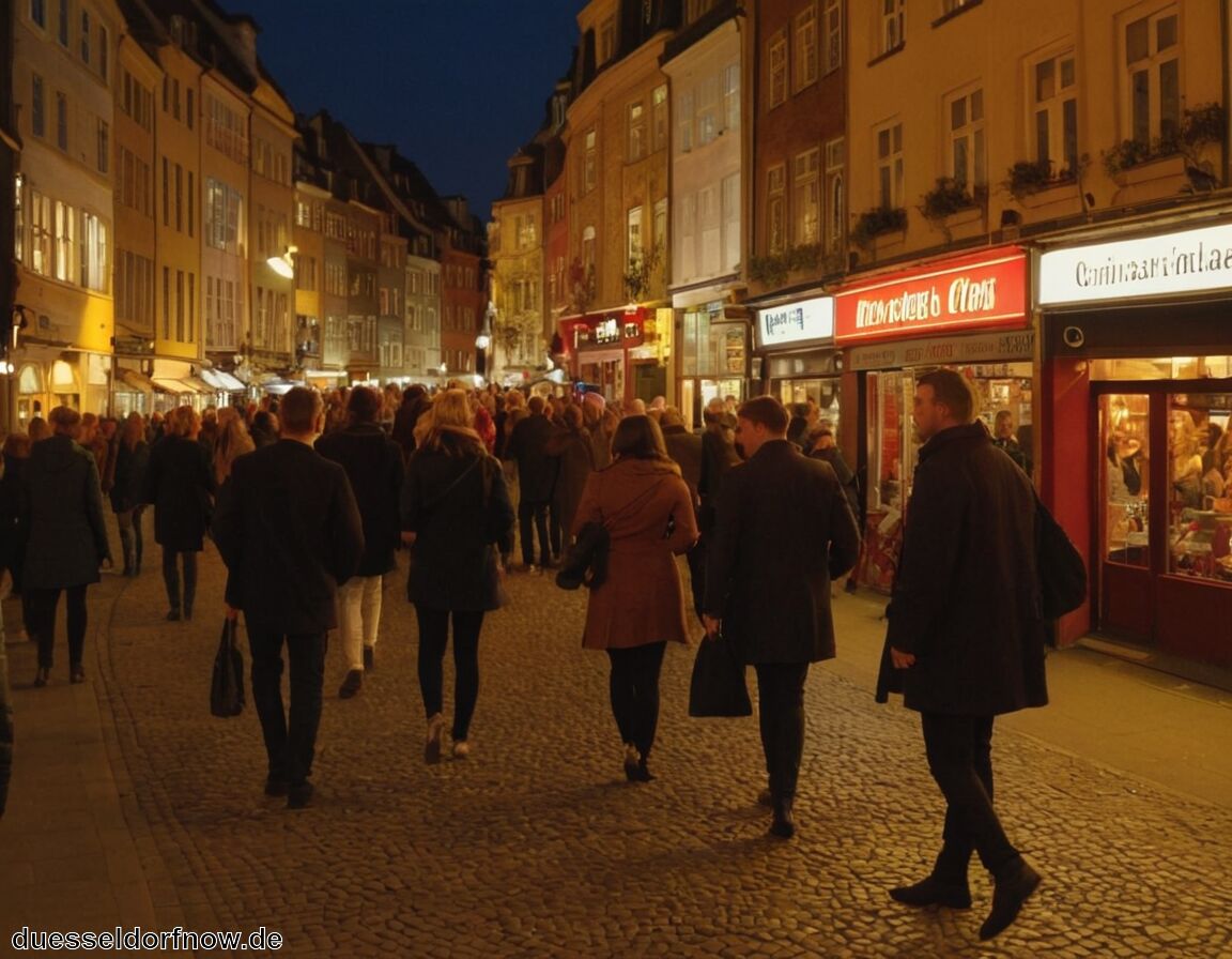 Sprachliche Vielfalt im internationalen Nachtleben - Düsseldorf bei Nacht erleben