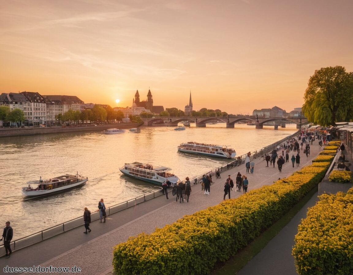 Rheinuferpromenade Düsseldorf - Die besten Ausflugsziele in Düsseldorf