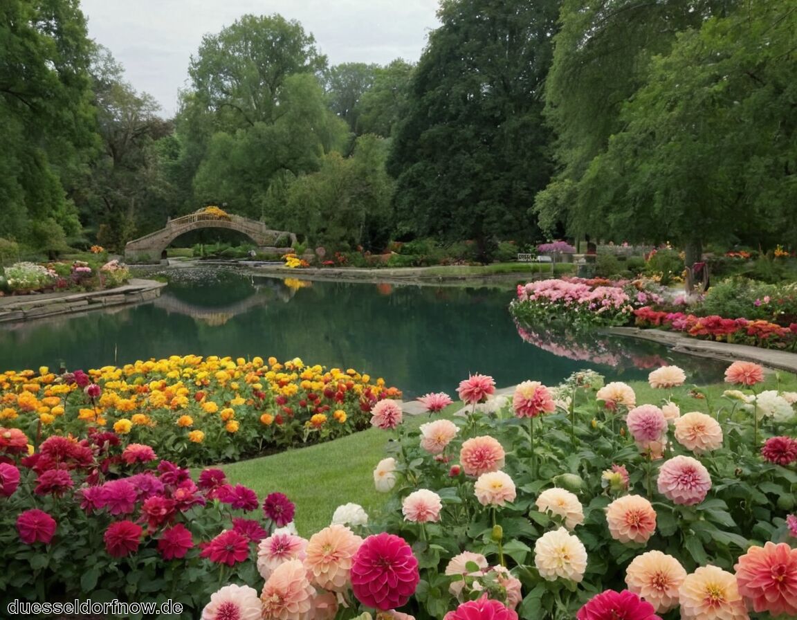 Wasserachse und Dahliengarten - Die schönsten Parks und Gärten in Düsseldorf