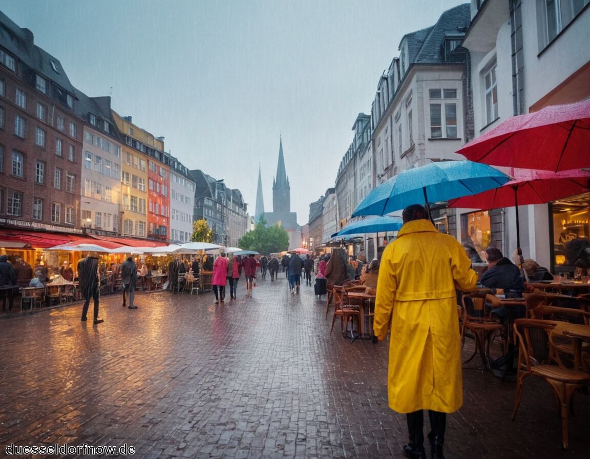 Düsseldorf bei Regen